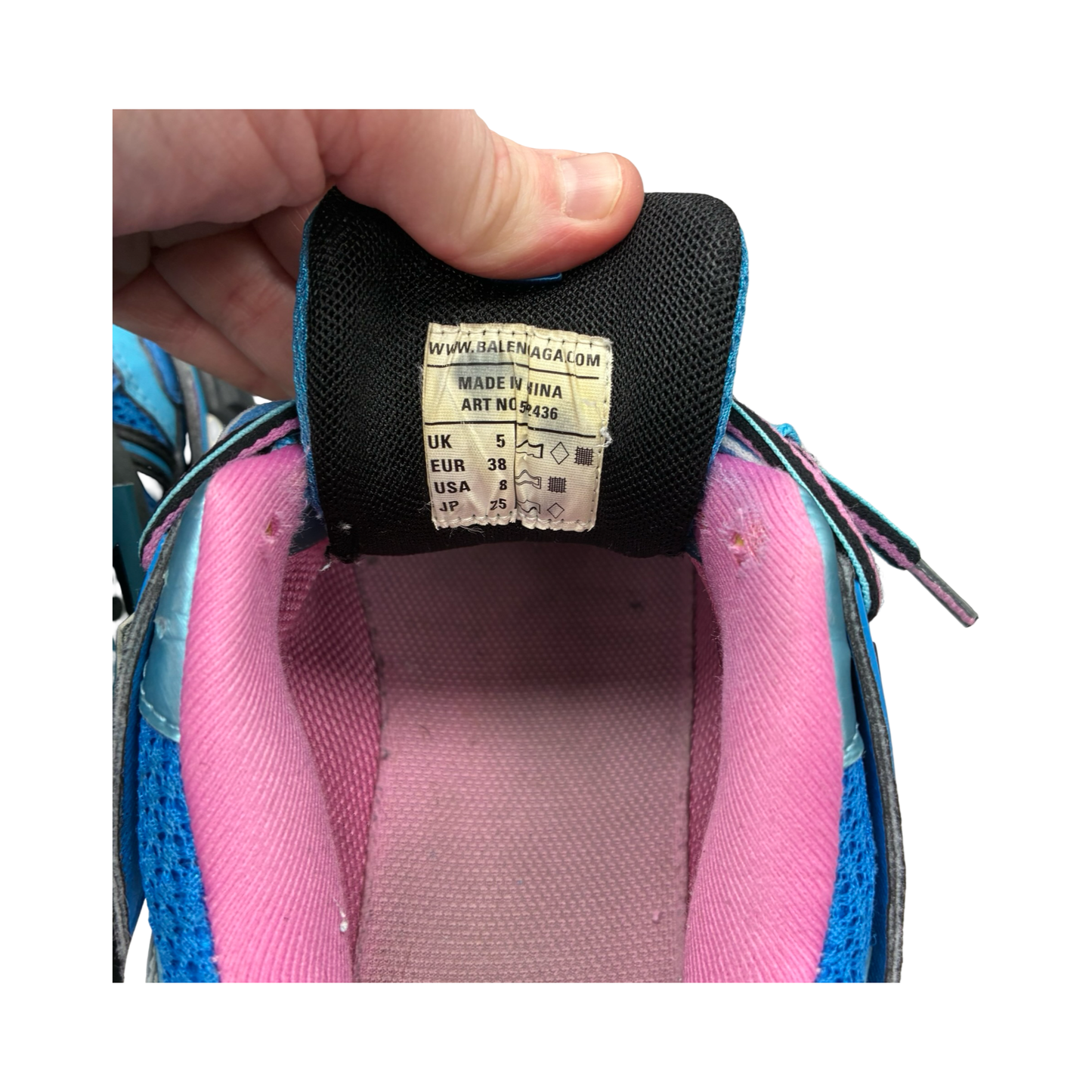 Shoes Luxury Designer By Balenciaga In Blue, Size:8