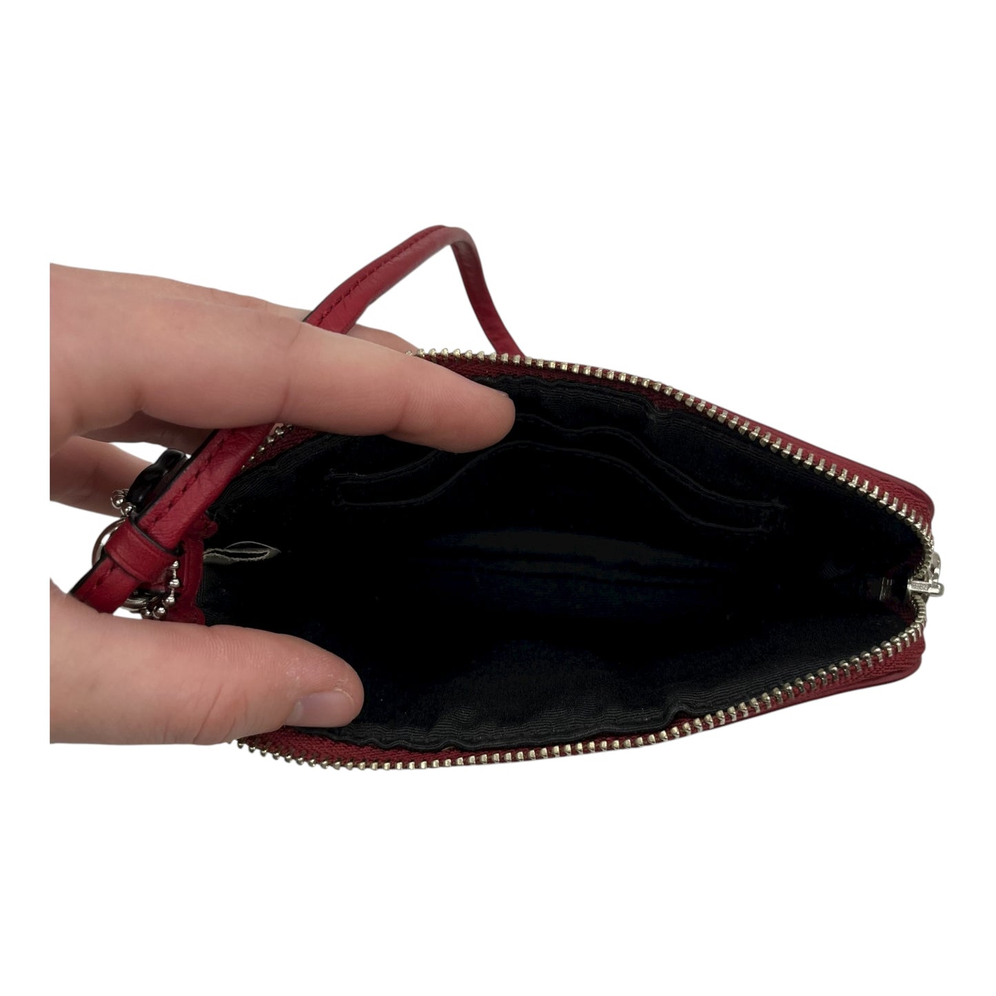 Wristlet Designer By Coach In Red, Size:Small
