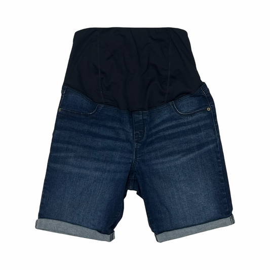 Mat Shorts By Isabel Maternity In Blue Denim, Size:14