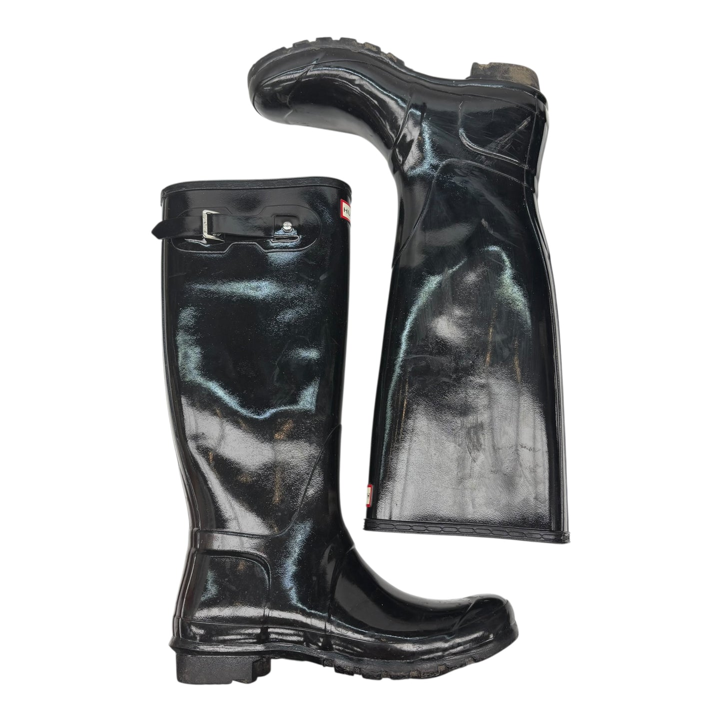 Boots Rain By Hunter In Black, Size:10