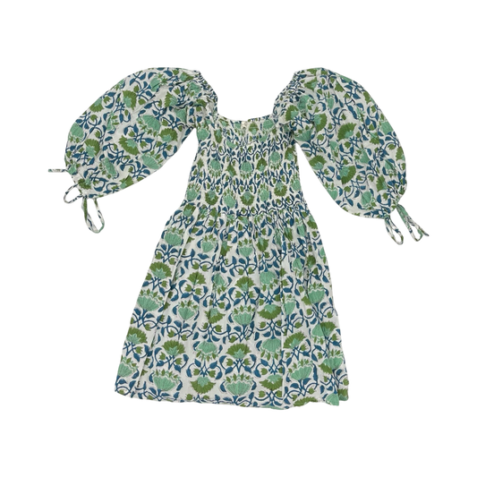 Dress Party Short By Cme In Green & White, Size:S