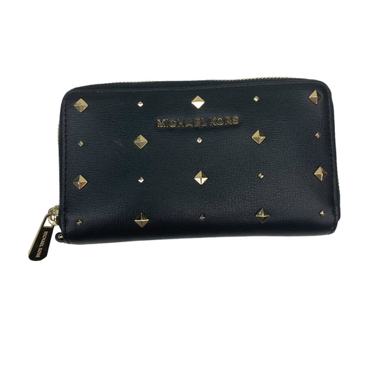 BLACK WALLET DESIGNER by MICHAEL KORS Size:MEDIUM