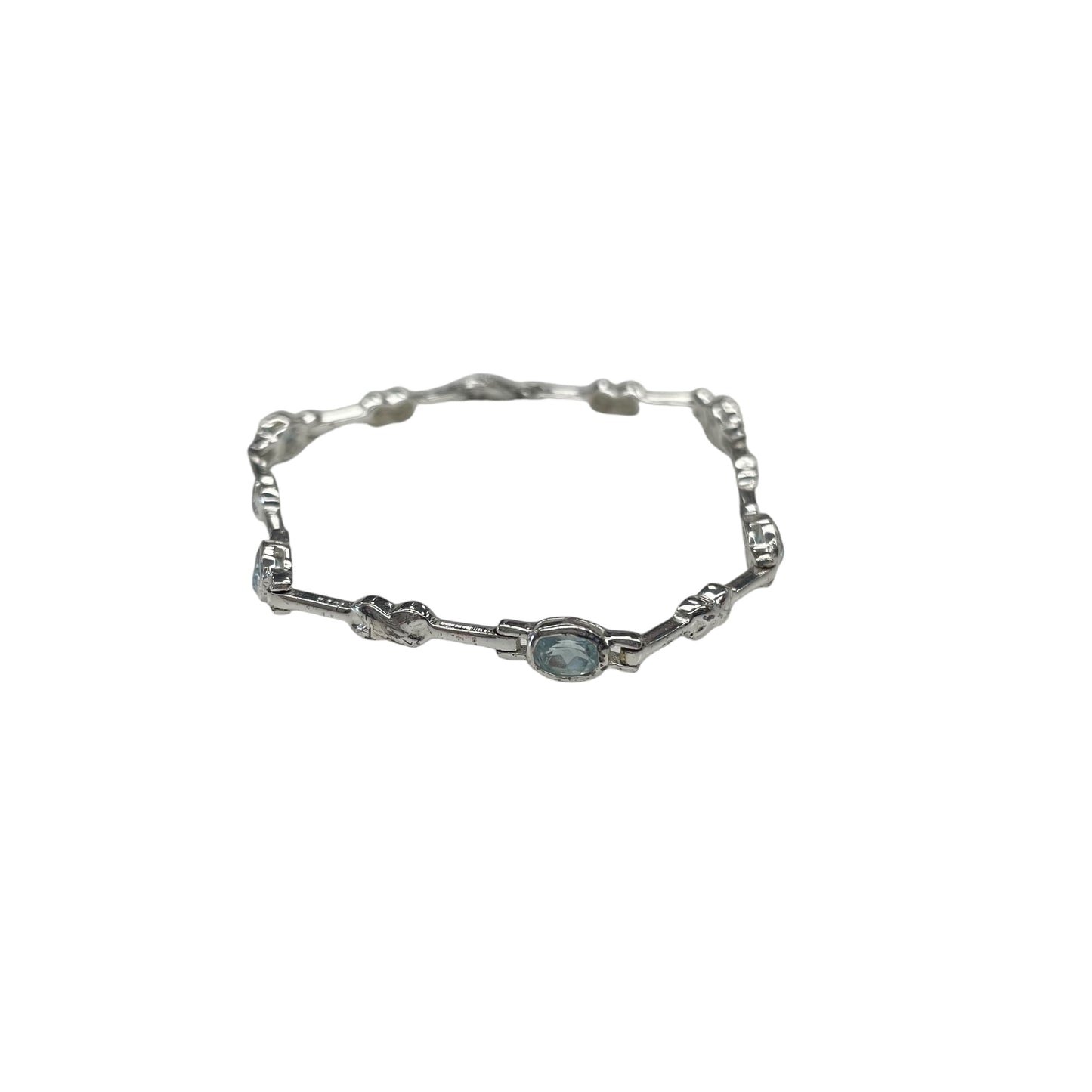 BLUE & SILVER BRACELET STERLING SILVER by CLOTHES MENTOR