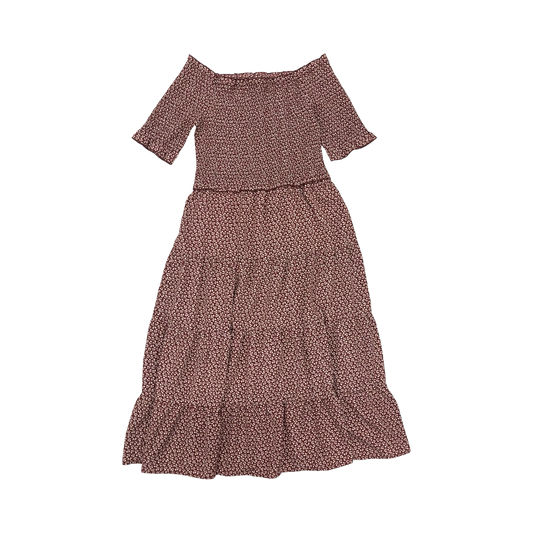 Dress Casual Midi By Sadie & Sage In Red & White, Size:M