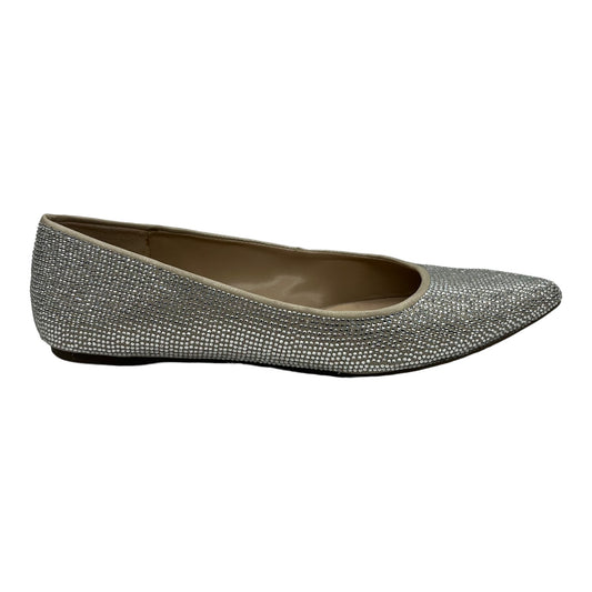 SILVER SHOES FLATS by MIX NO 6 Size:7.5