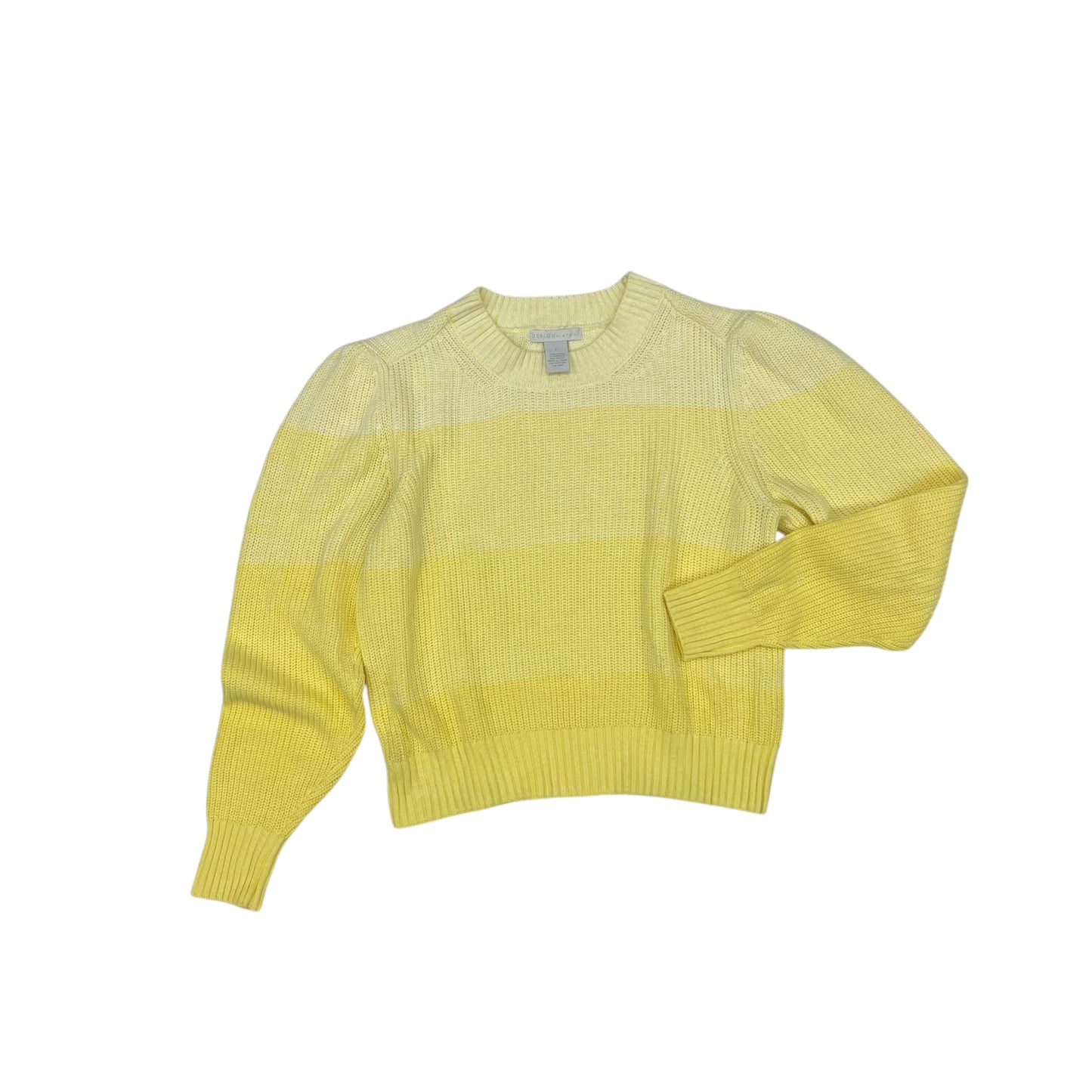 Sweater By Design History In Yellow, Size:L