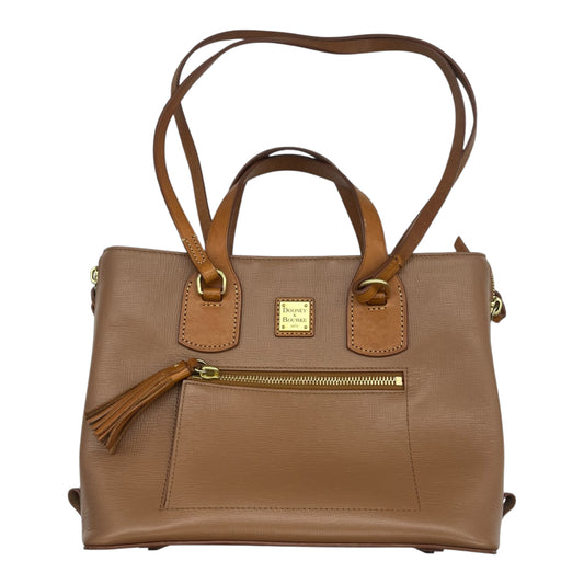 Handbag Designer By Dooney And Bourke In Tan, Size:Medium