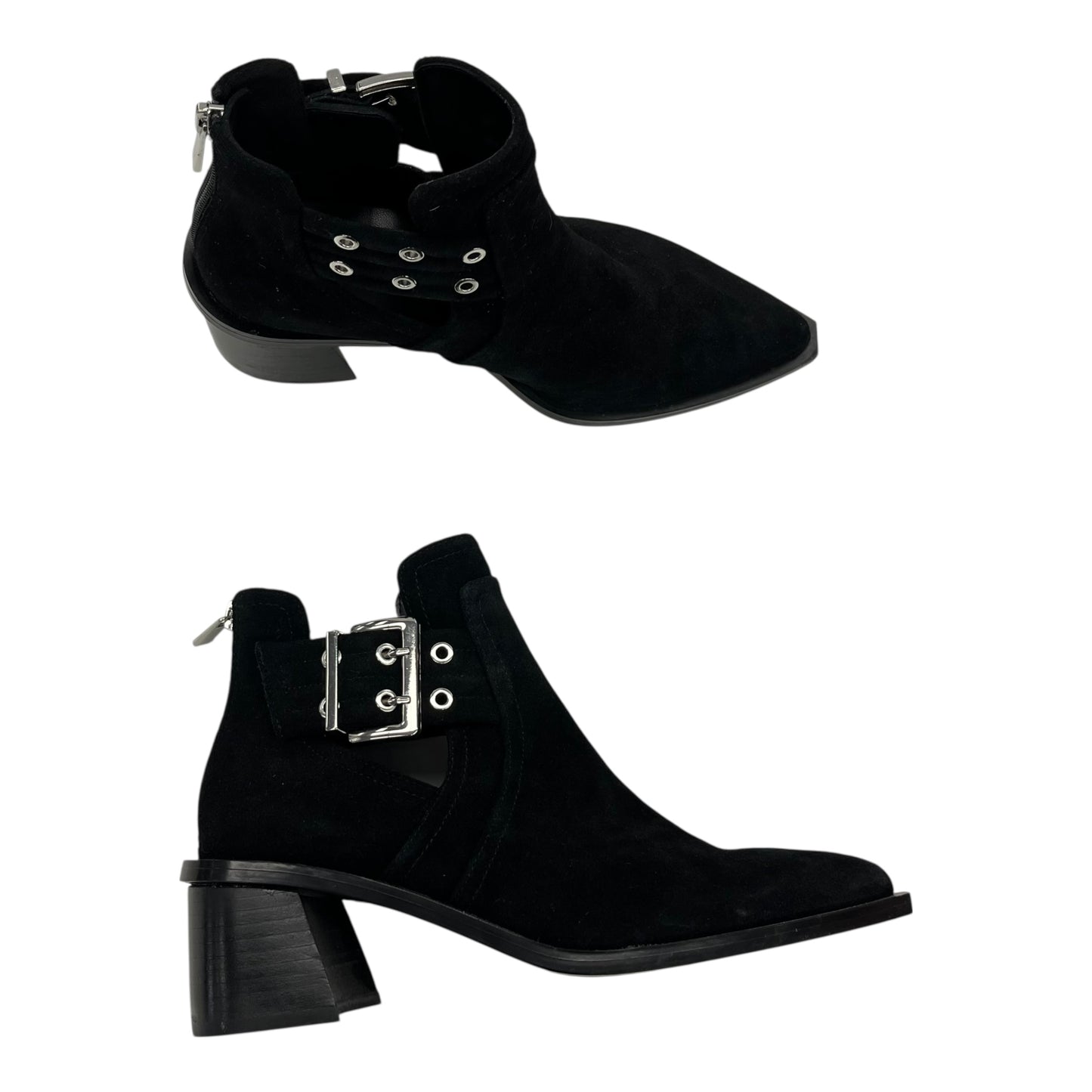 Boots Ankle Heels By Steve Madden In Black, Size:8