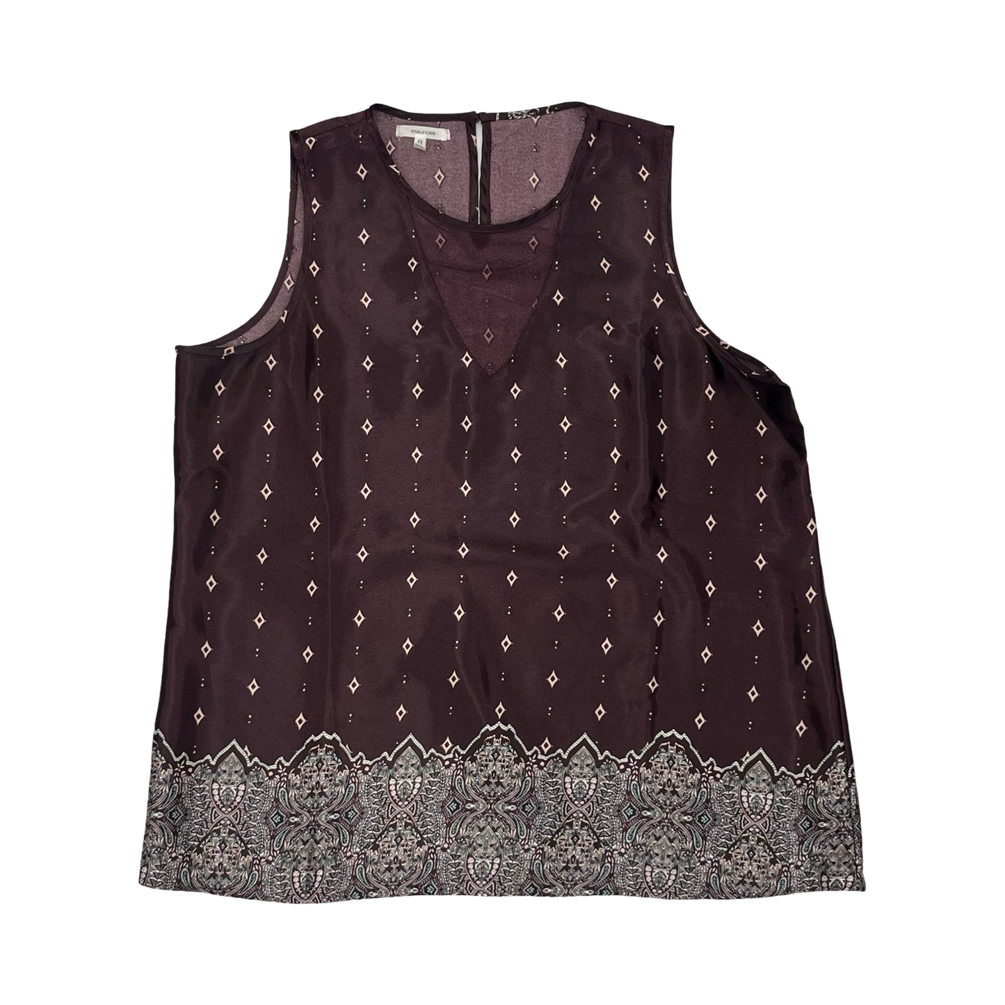 Blouse Sleeveless By Maurices In Purple, Size:Xl