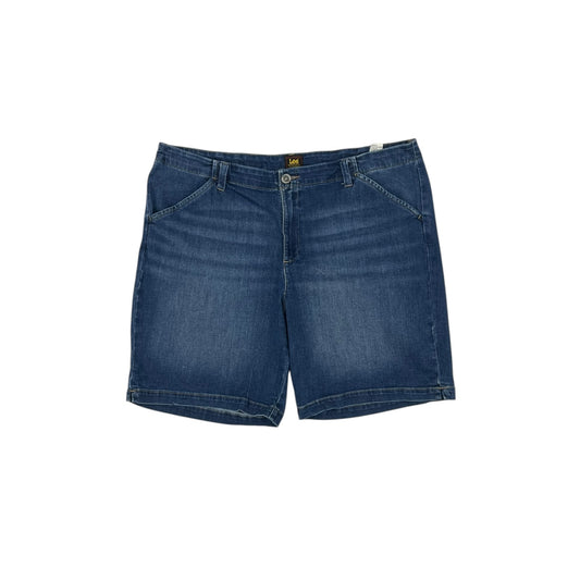 Shorts By Lee In Blue Denim, Size:20