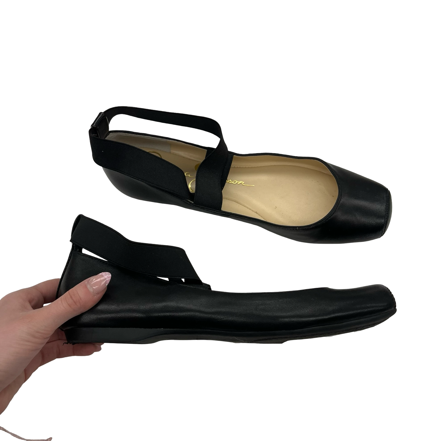 Shoes Flats By Jessica Simpson In Black, Size:9.5
