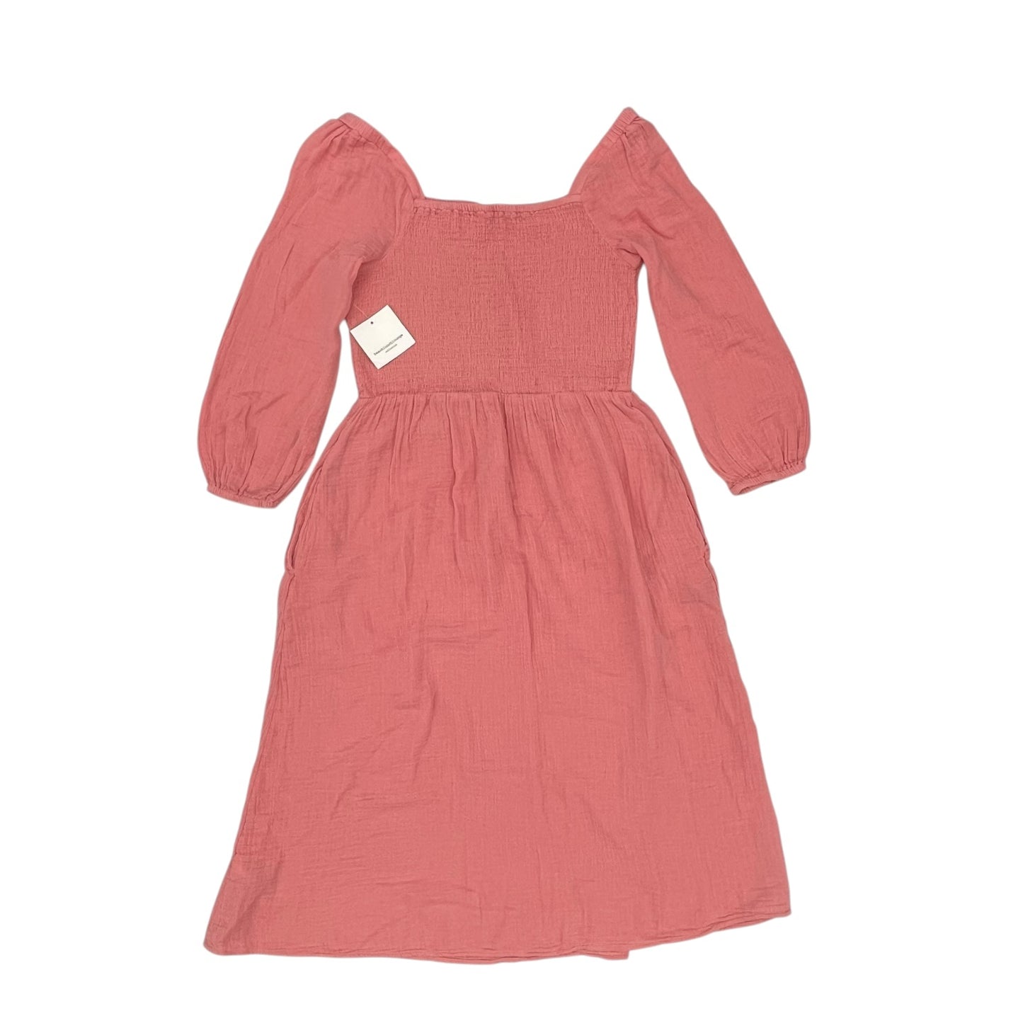 Dress Casual Midi By Beachlunchlounge In Pink, Size:M