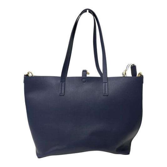 Tote Leather By Cma In Navy, Size:Large