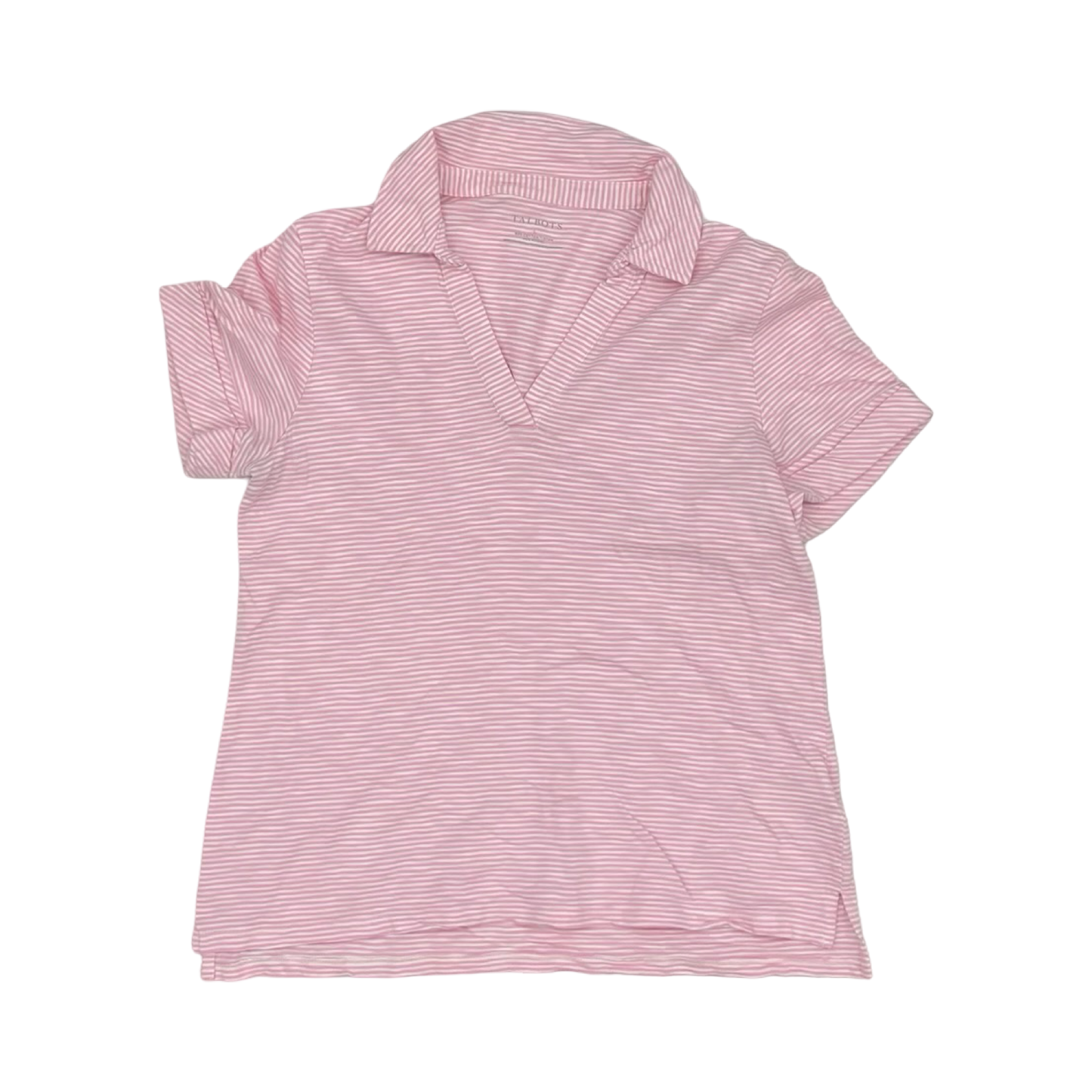 Top Ss By Talbots In Pink & White, Size:L