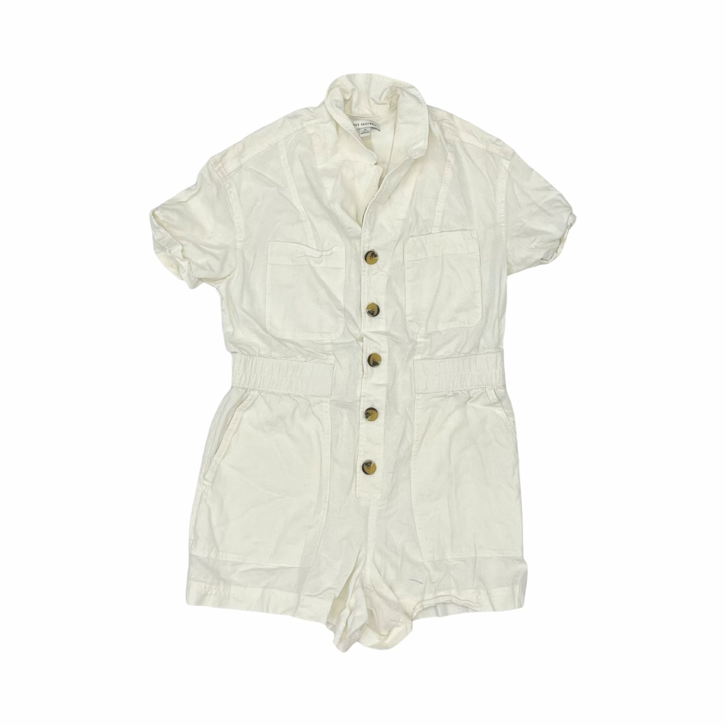 Romper By Free Assembly In Cream, Size:M