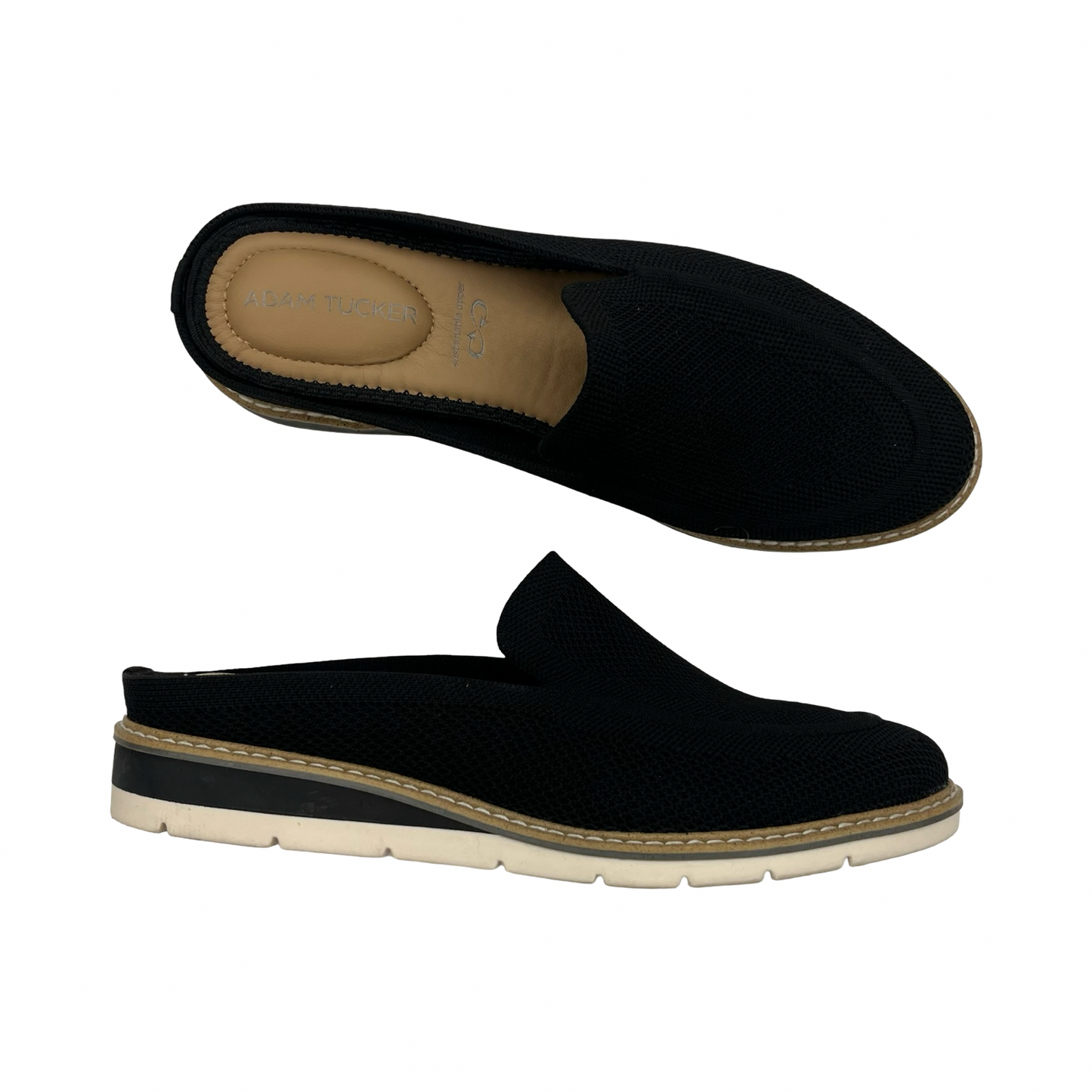 Shoes Flats By Adam Tucker In Black, Size:6