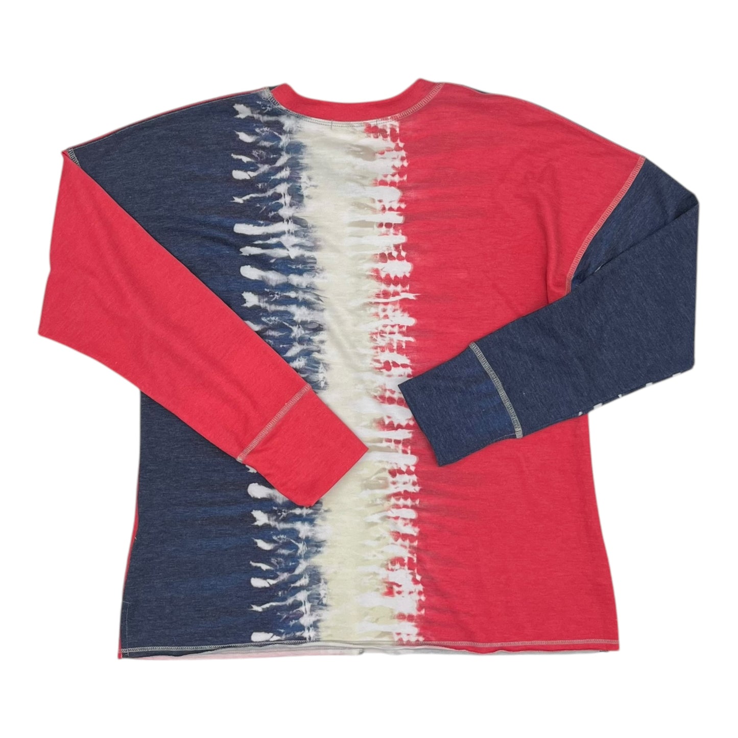 Top Ls By David Cline In Blue Red & White, Size:L