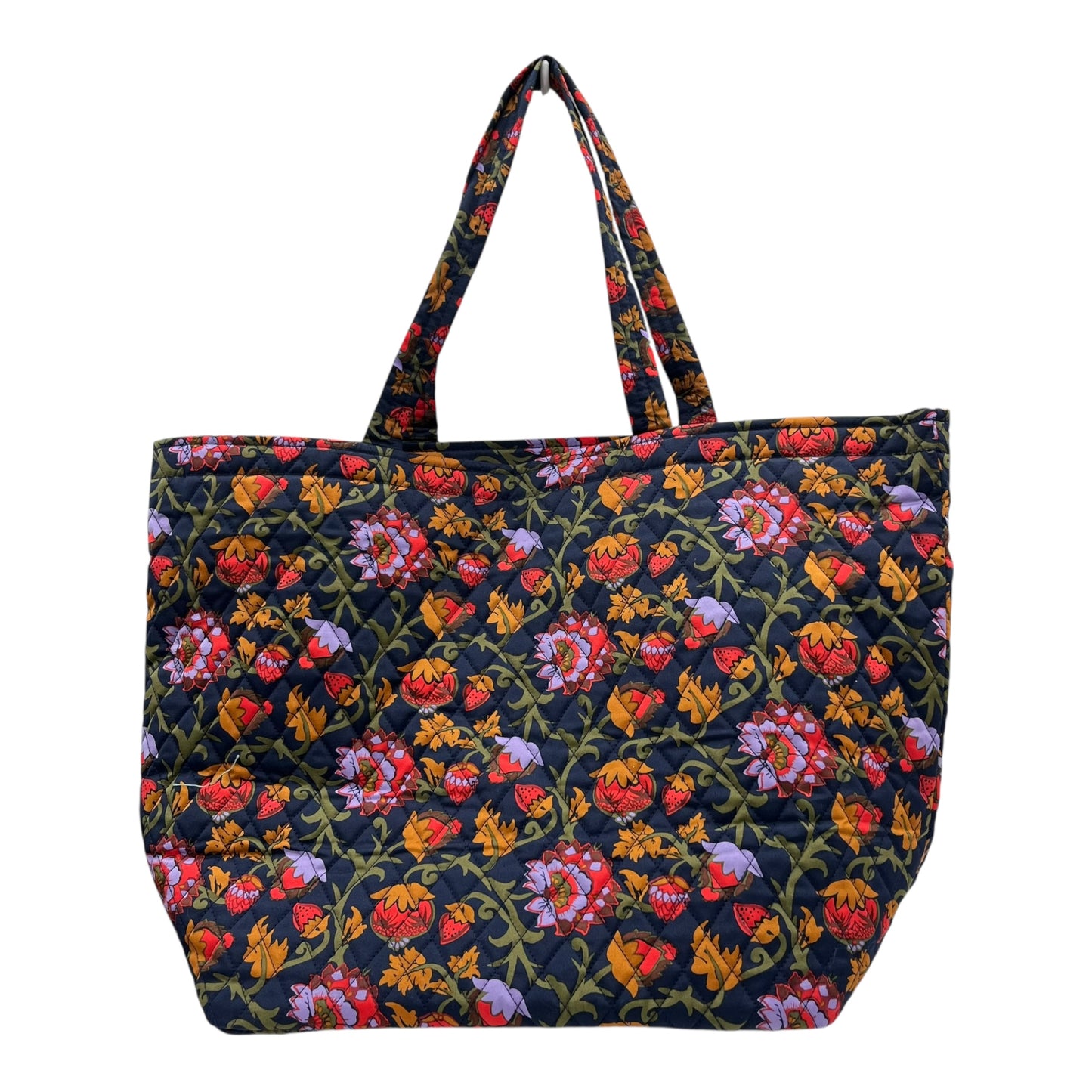 Handbag By Vera Bradley In Blue & Orange, Size:Large