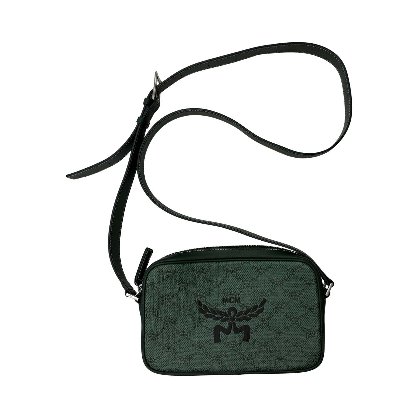 Crossbody Luxury Designer By Mcm In Green, Size:Medium