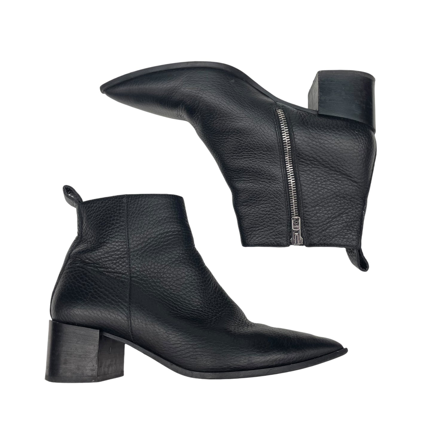 Boots Ankle Heels By Everlane In Black, Size:6.5