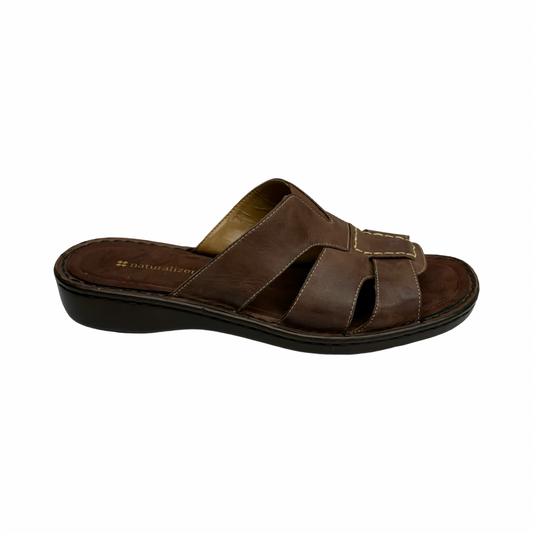 Sandals Flats By Naturalizer In Brown, Size:8.5