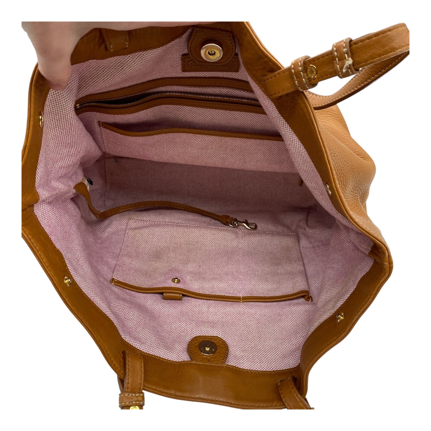 Handbag Designer By Dooney And Bourke In Brown, Size:Large