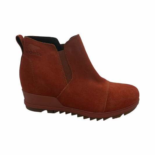 Boots Ankle Flats By Sorel In Red, Size:7