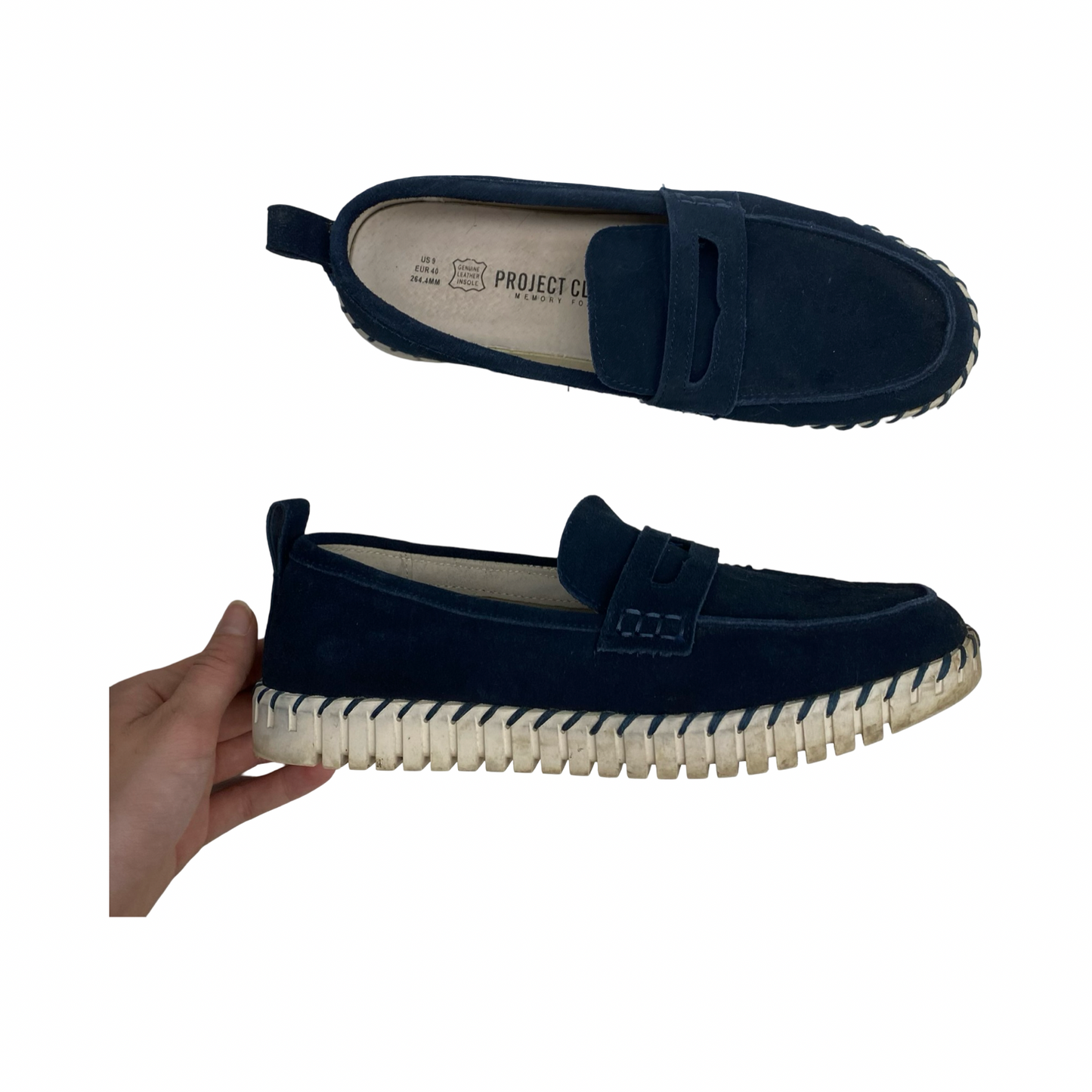Shoes Flats By Gap In Grey, Size:9