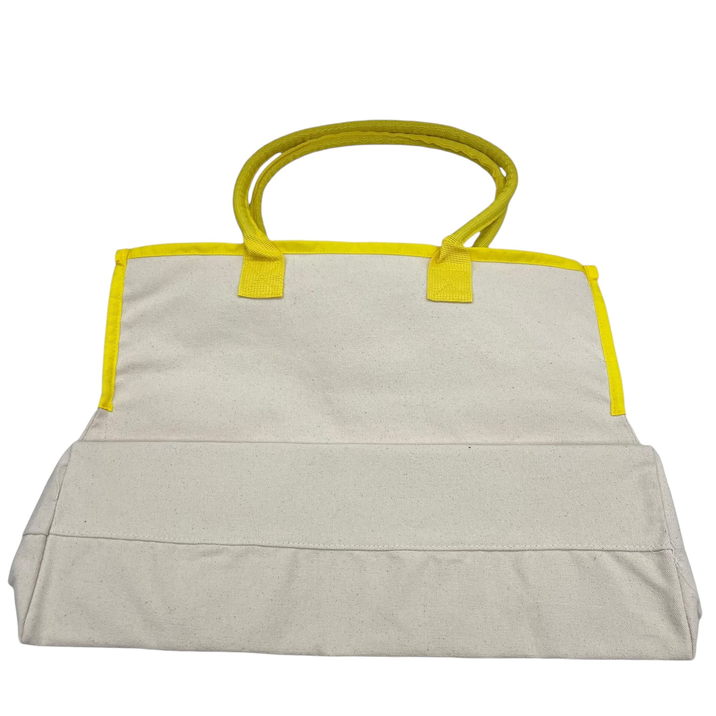 Tote By Clothes Mentor In Tan & Yellow, Size:Small