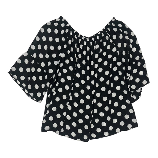 Top Ss By Violet And Claire In Black & White, Size:3X