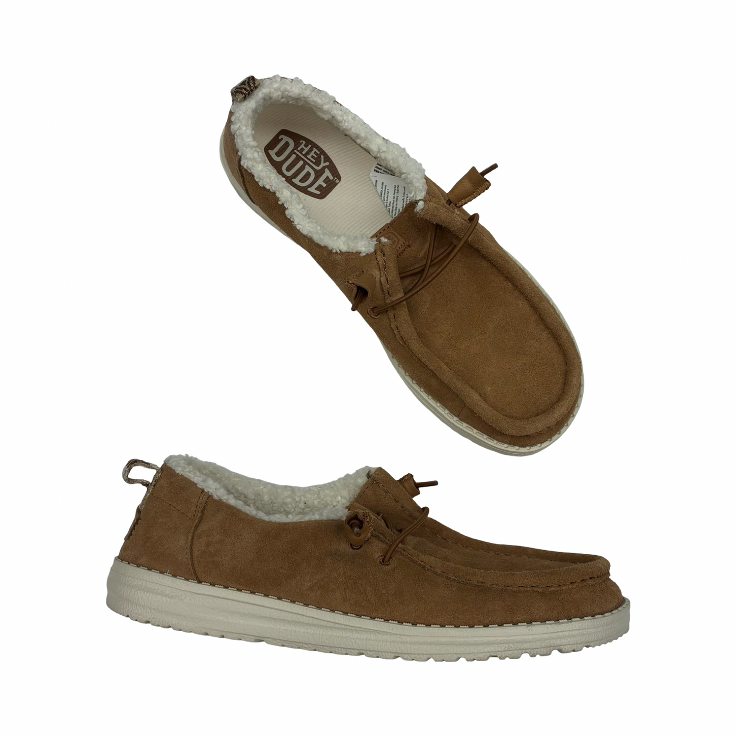 Shoes Flats By Hey Dude In Brown, Size:10