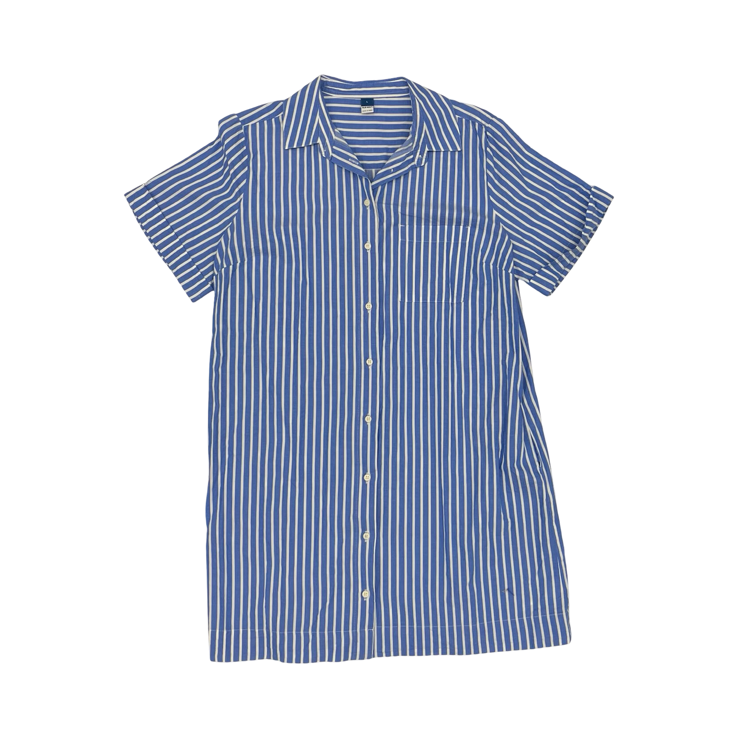 Dress Casual Short By Old Navy In Blue & White, Size:L
