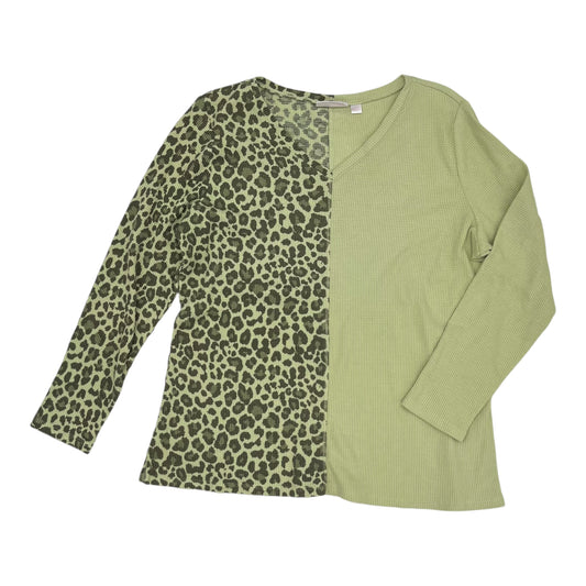 Top Ls By Belle By Kim Gravel In Green, Size:Xl