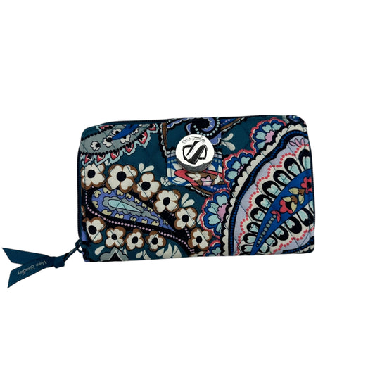 Wallet By Vera Bradley In Blue & Red, Size:Medium