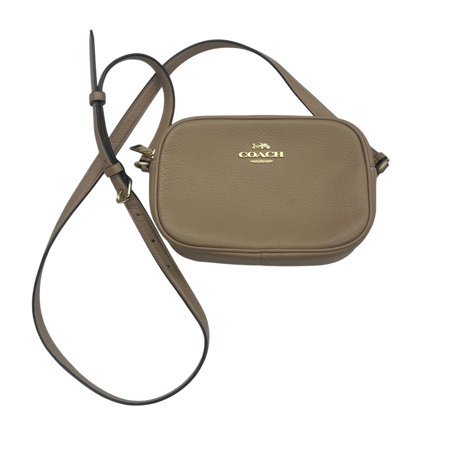 Crossbody Designer By Coach In Brown, Size:Small