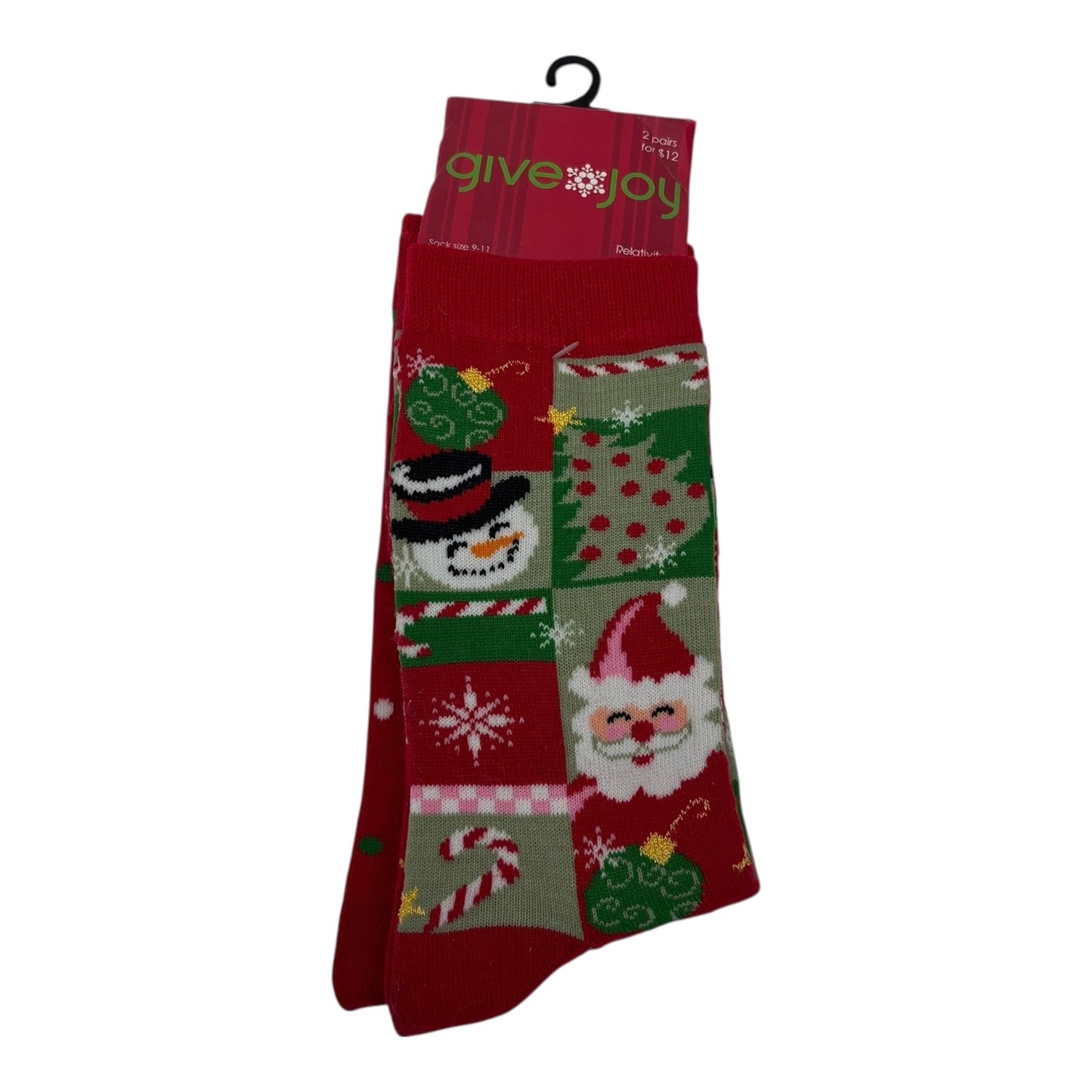 Socks By Relativity In Green & Red, Size:Osfm
