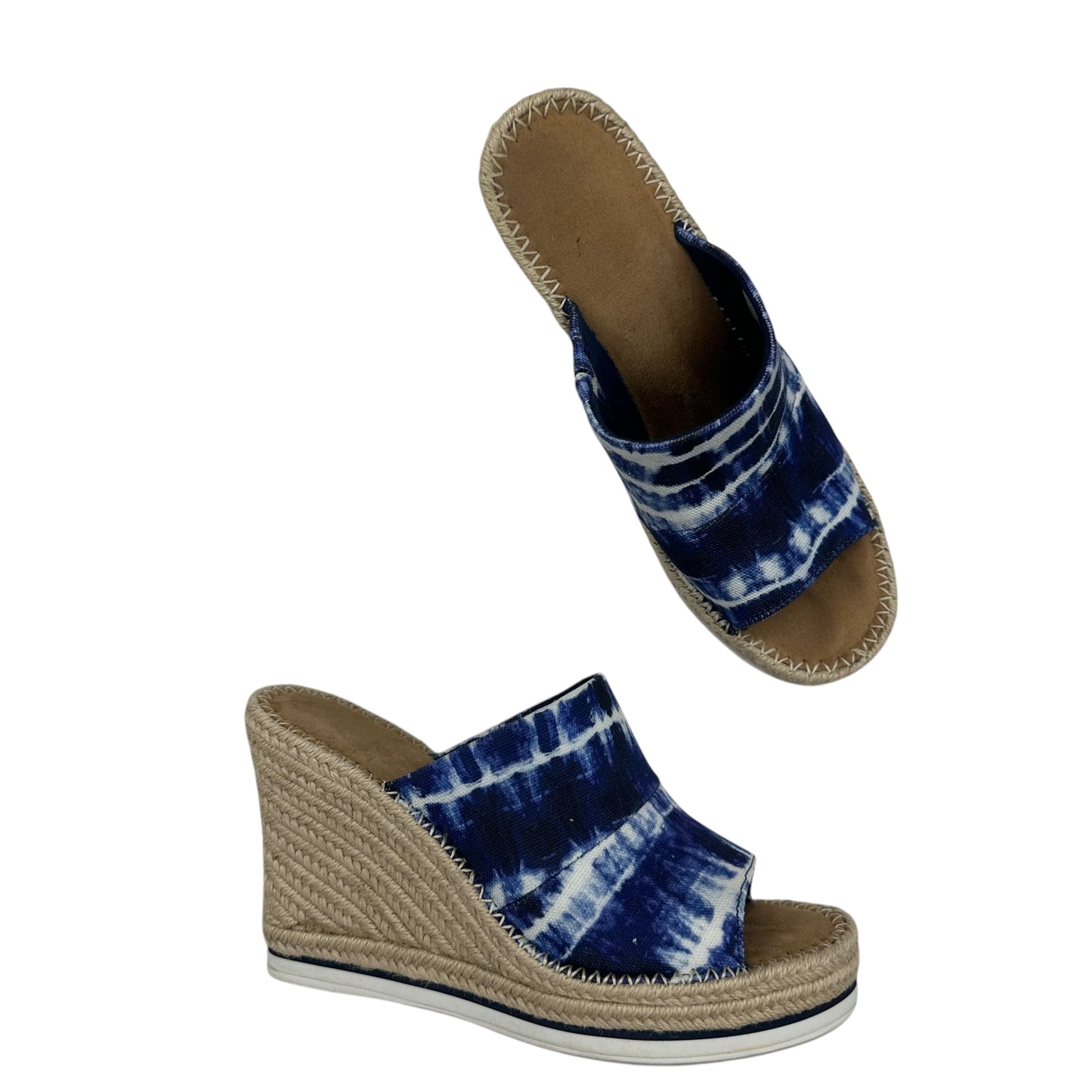 Sandals Heels Wedge By Toms In Tie Dye Print, Size:9