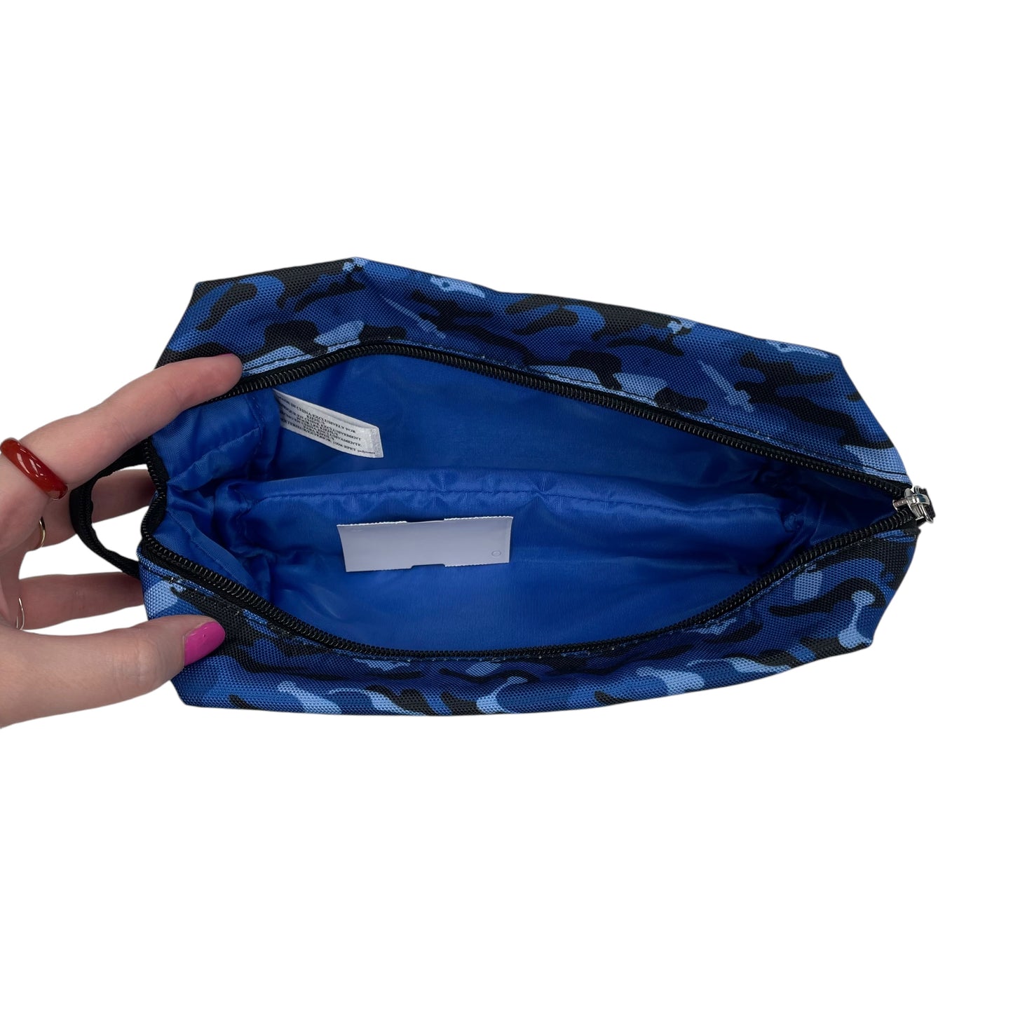 Makeup Bag By Clothes Mentor In Blue, Size:Medium