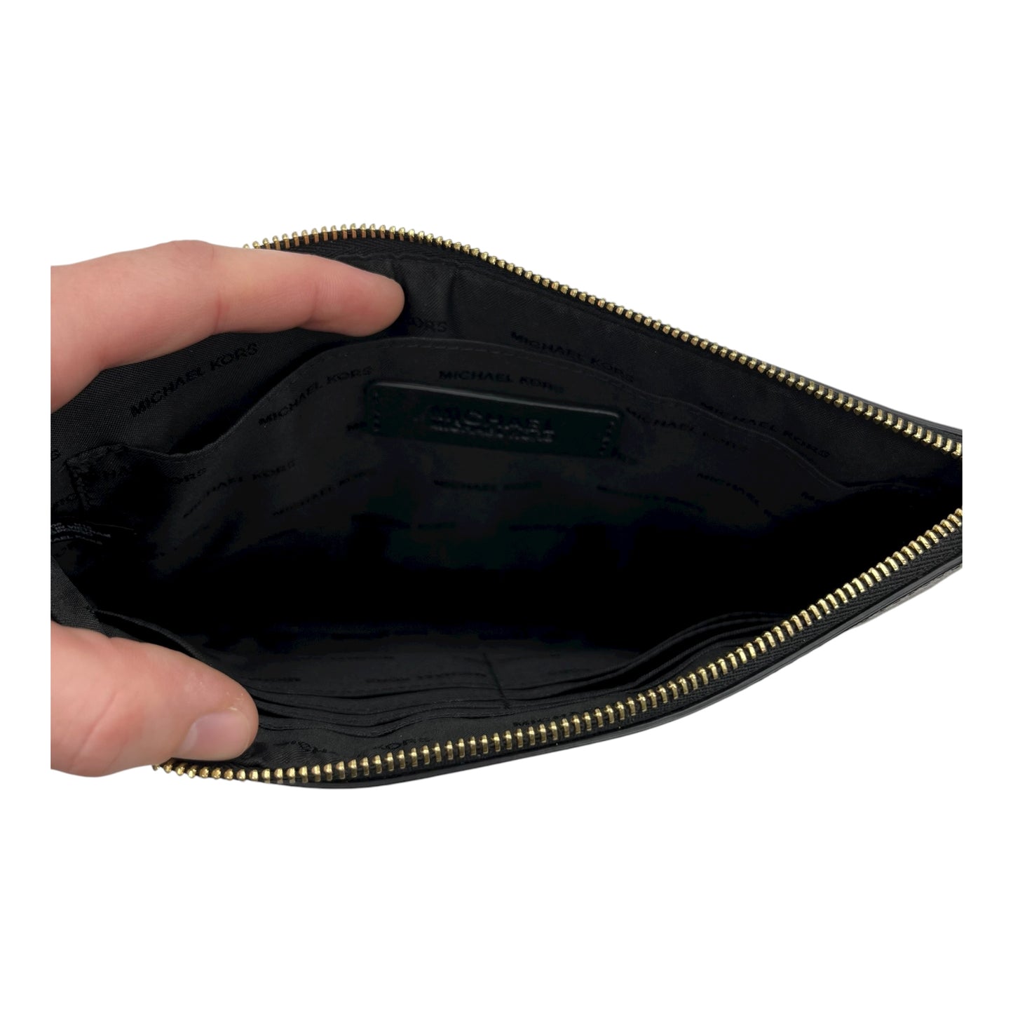 Wristlet Designer By Michael Kors In Black, Size:Large