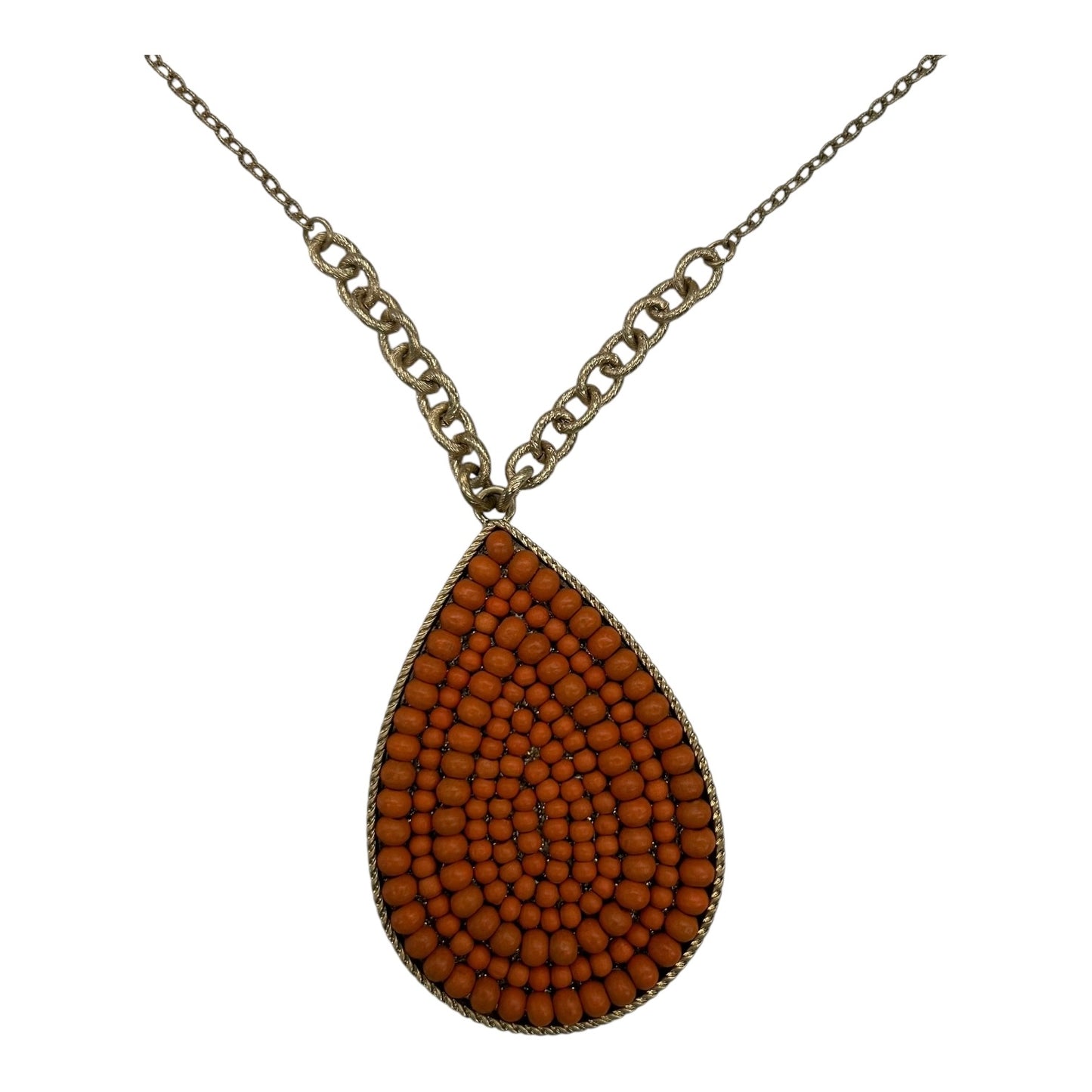 Necklace Pendant By Plunder In Orange