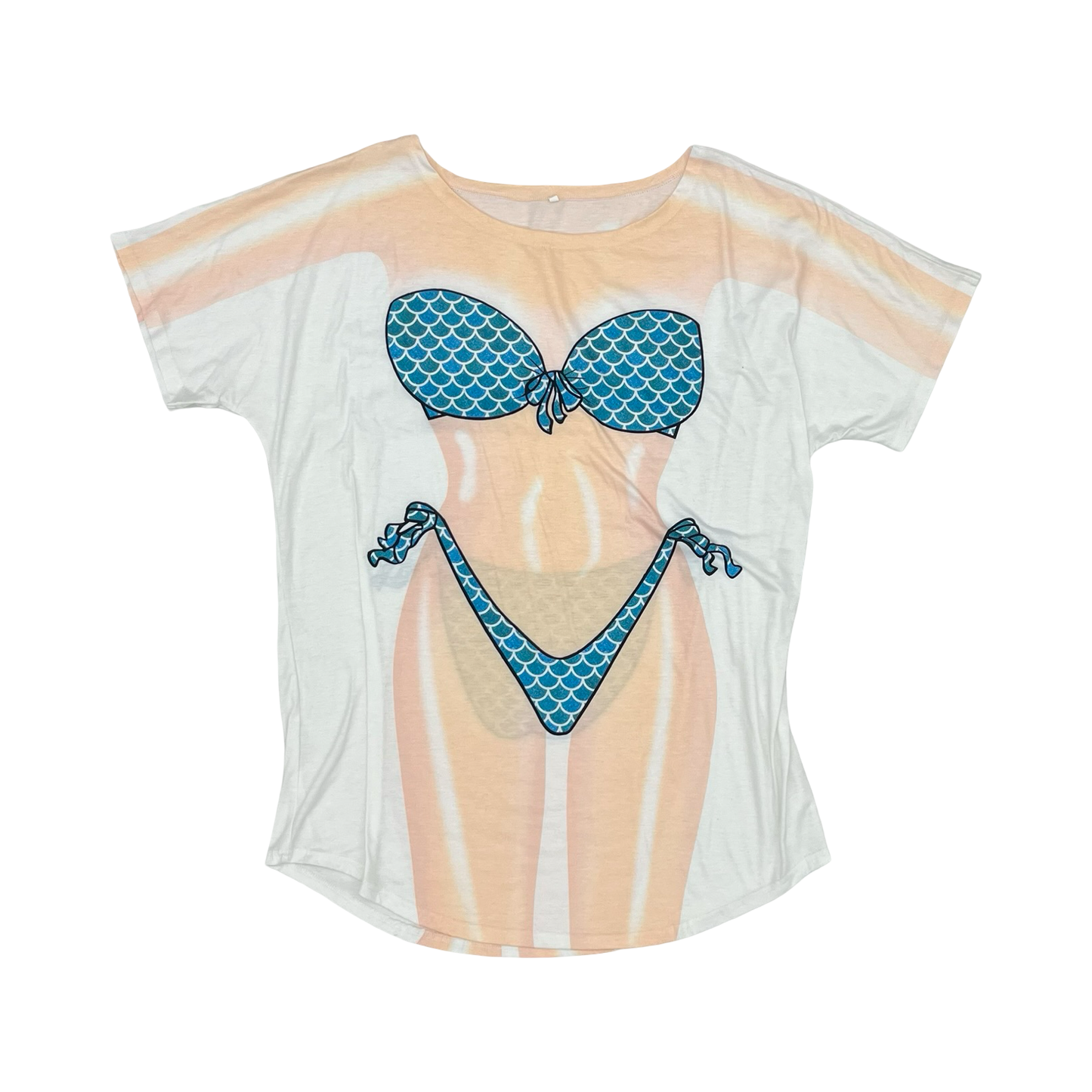 Swimwear Cover-Up By Clothes Mentor In Blue & White, Size:Xl