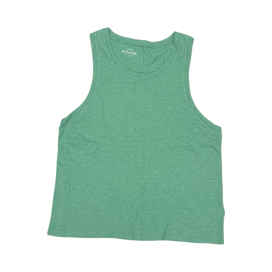 Top Sleeveless By J. Crew In Green, Size:L