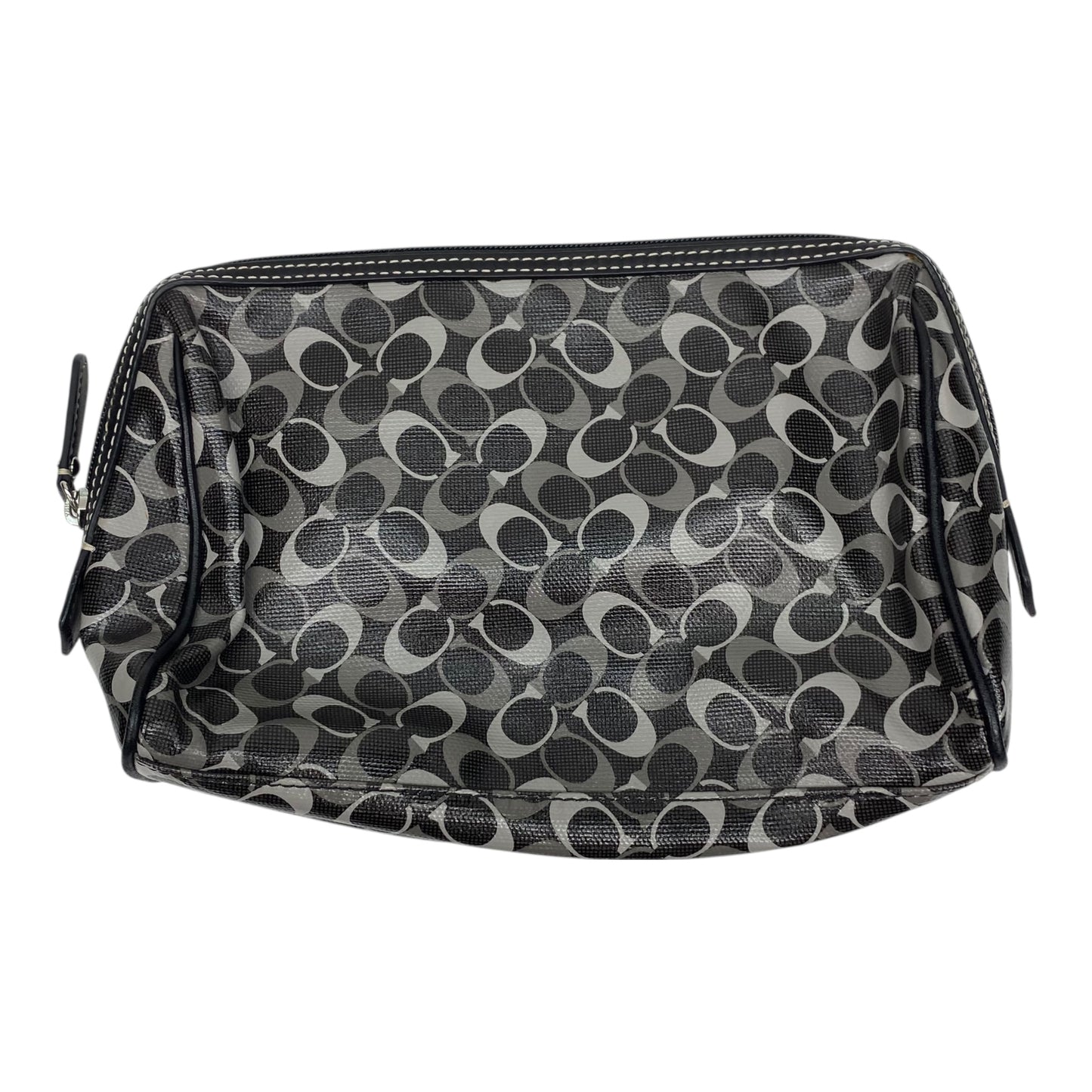 Makeup Bag Designer By Coach In Black, Size:Medium
