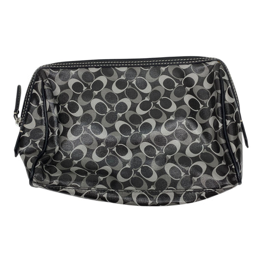 Makeup Bag Designer By Coach In Black, Size:Medium