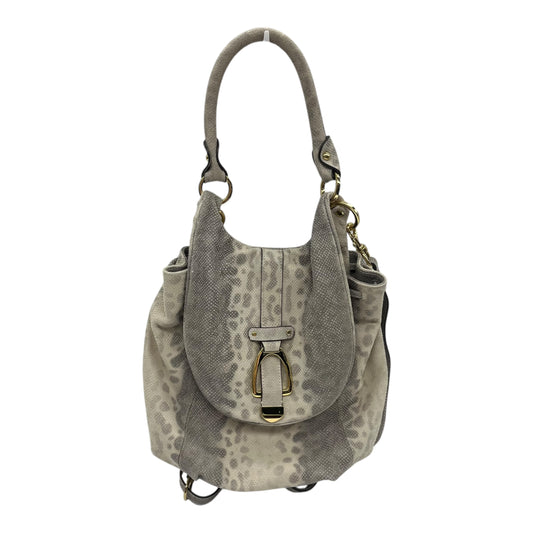 Backpack By Clothes Mentor In Cream & Grey, Size:Medium