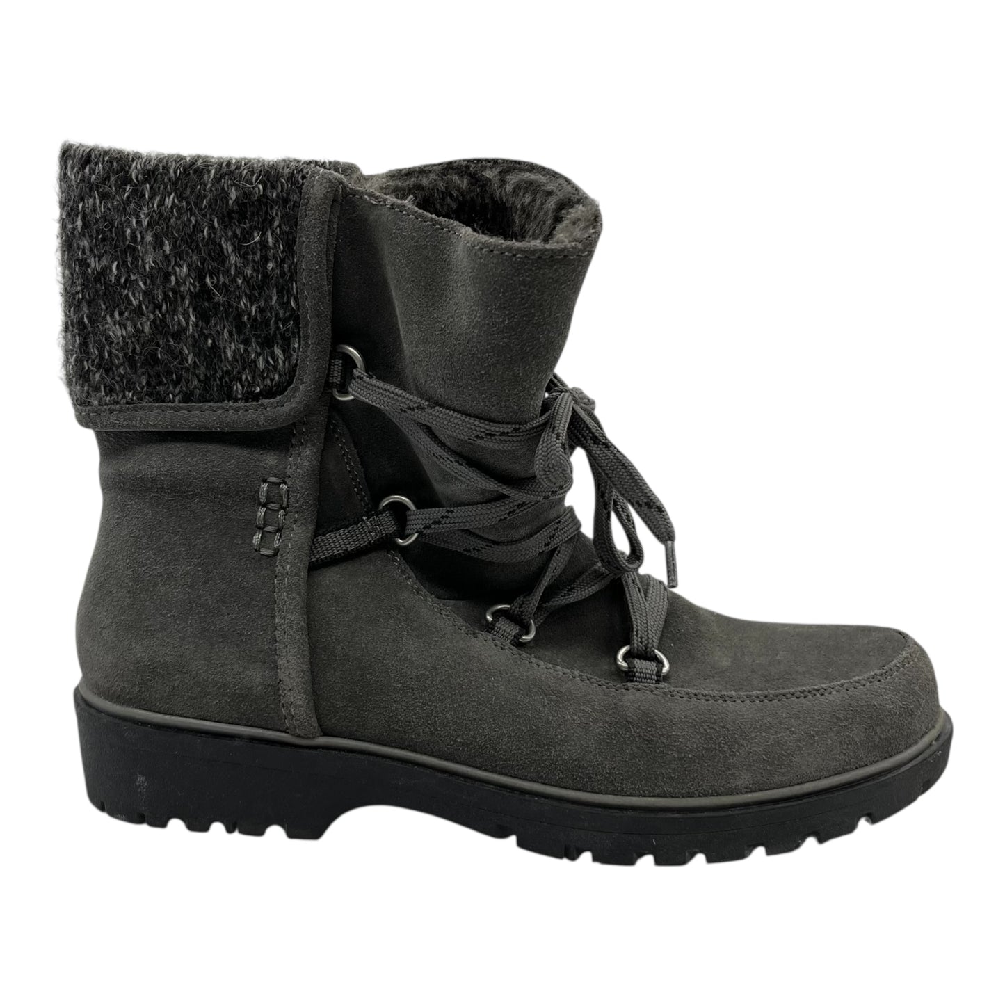 Boots Ankle Flats By Bare Traps In Grey, Size:8
