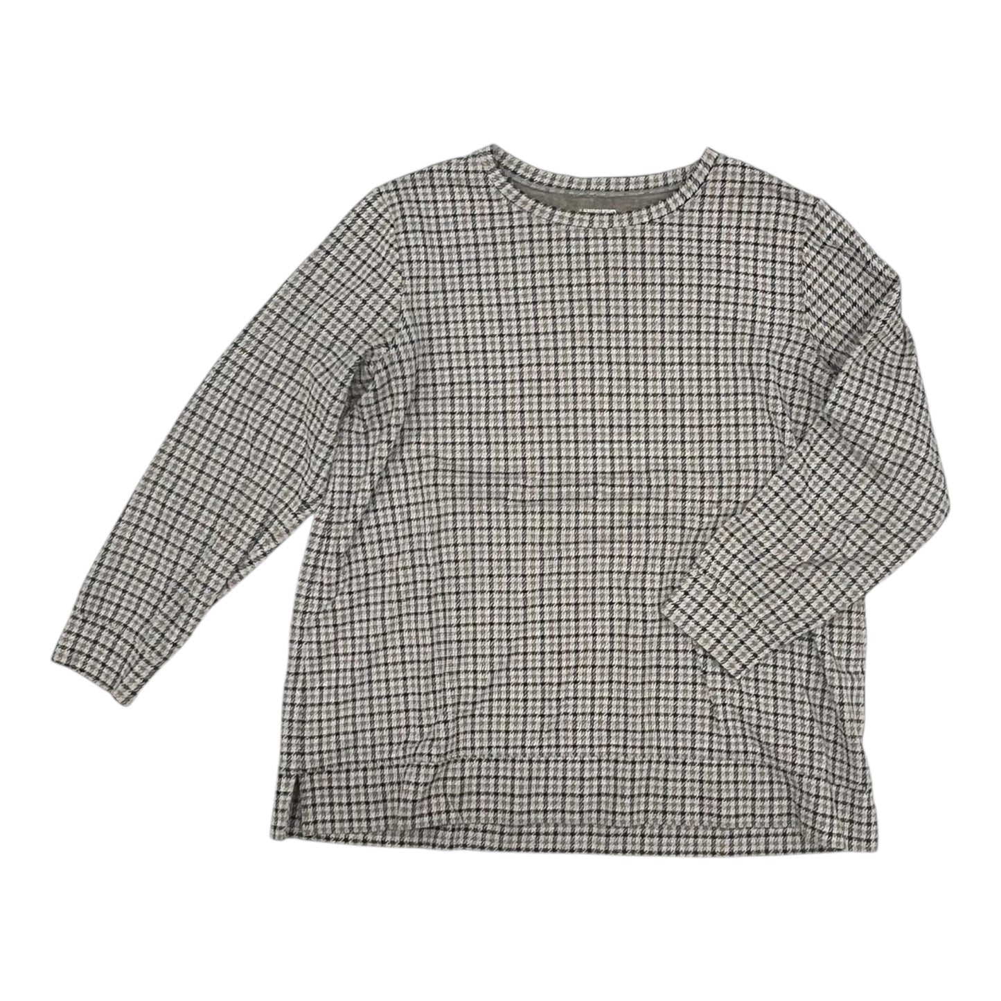 Top Ls By Lands End In Brown & Grey, Size:Xl