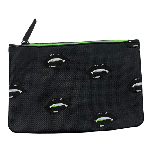 Makeup Bag By Ipsy In Black & Green, Size:Small