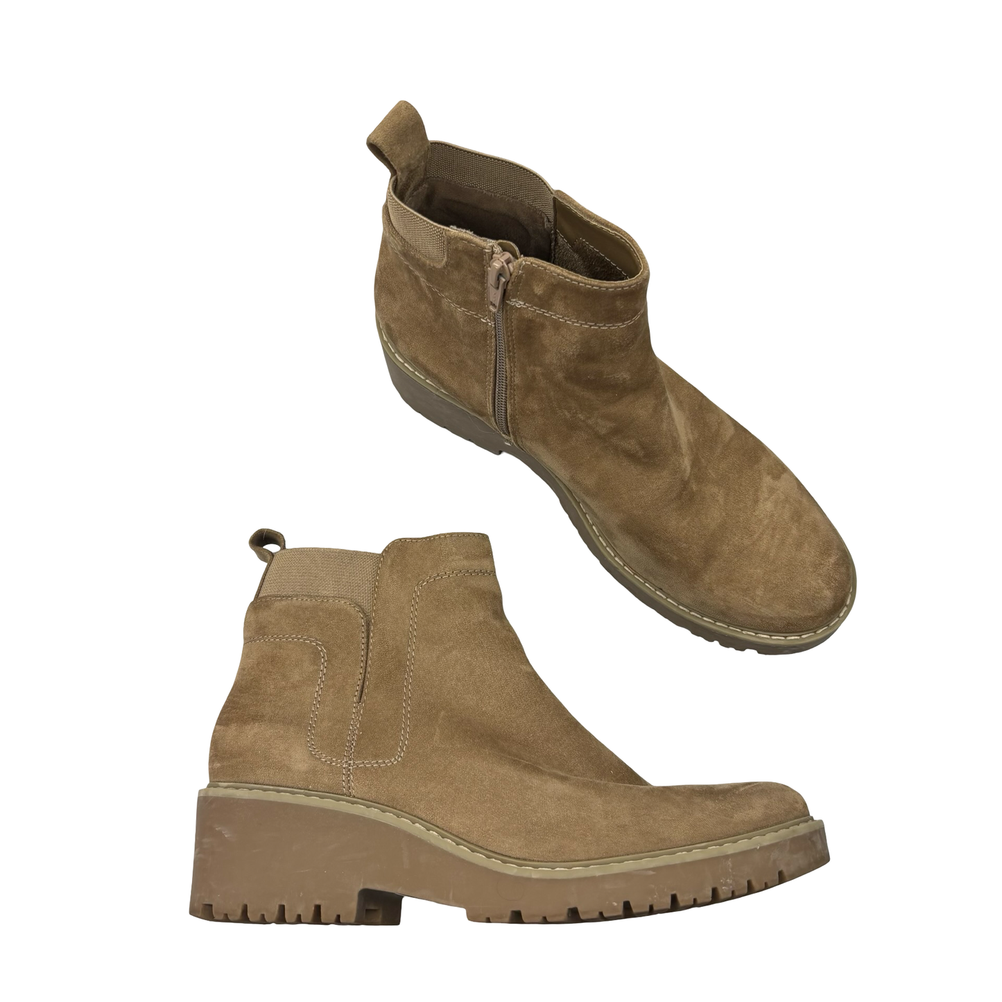 Boots Ankle Heels By Sonoma In Brown, Size:10