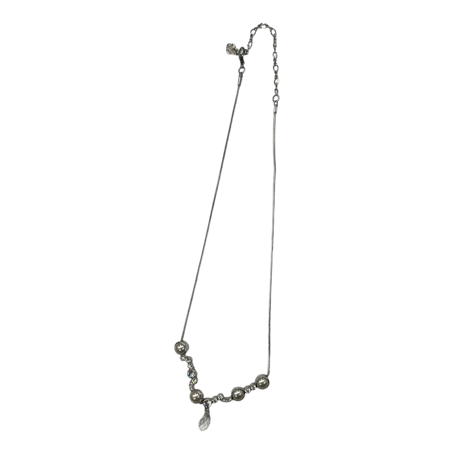 Necklace Designer By Swarovski In Silver